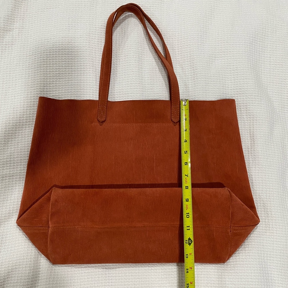 Madewell The Transport Tote RUSSET Corduroy Suede - Picture 16 of 16